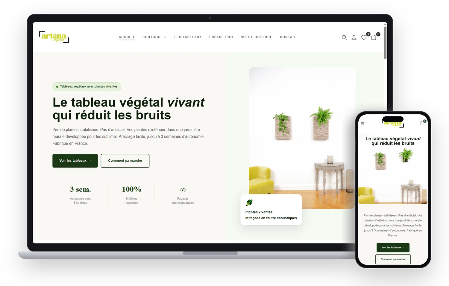 Artena Végétal: project overview