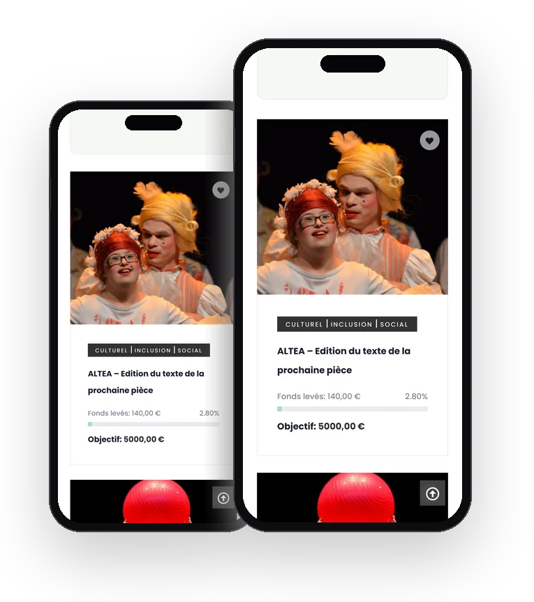 Graine d'Impact: the project on mobile