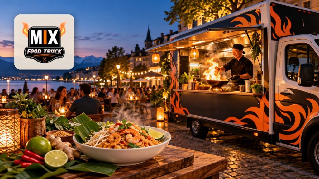 Mix Food Truck: showcase website, 84-dish menu and location map